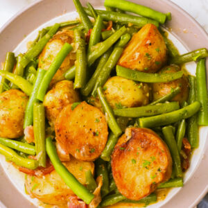 Serving up a soul-satisfying bowl of green beans and potatoes