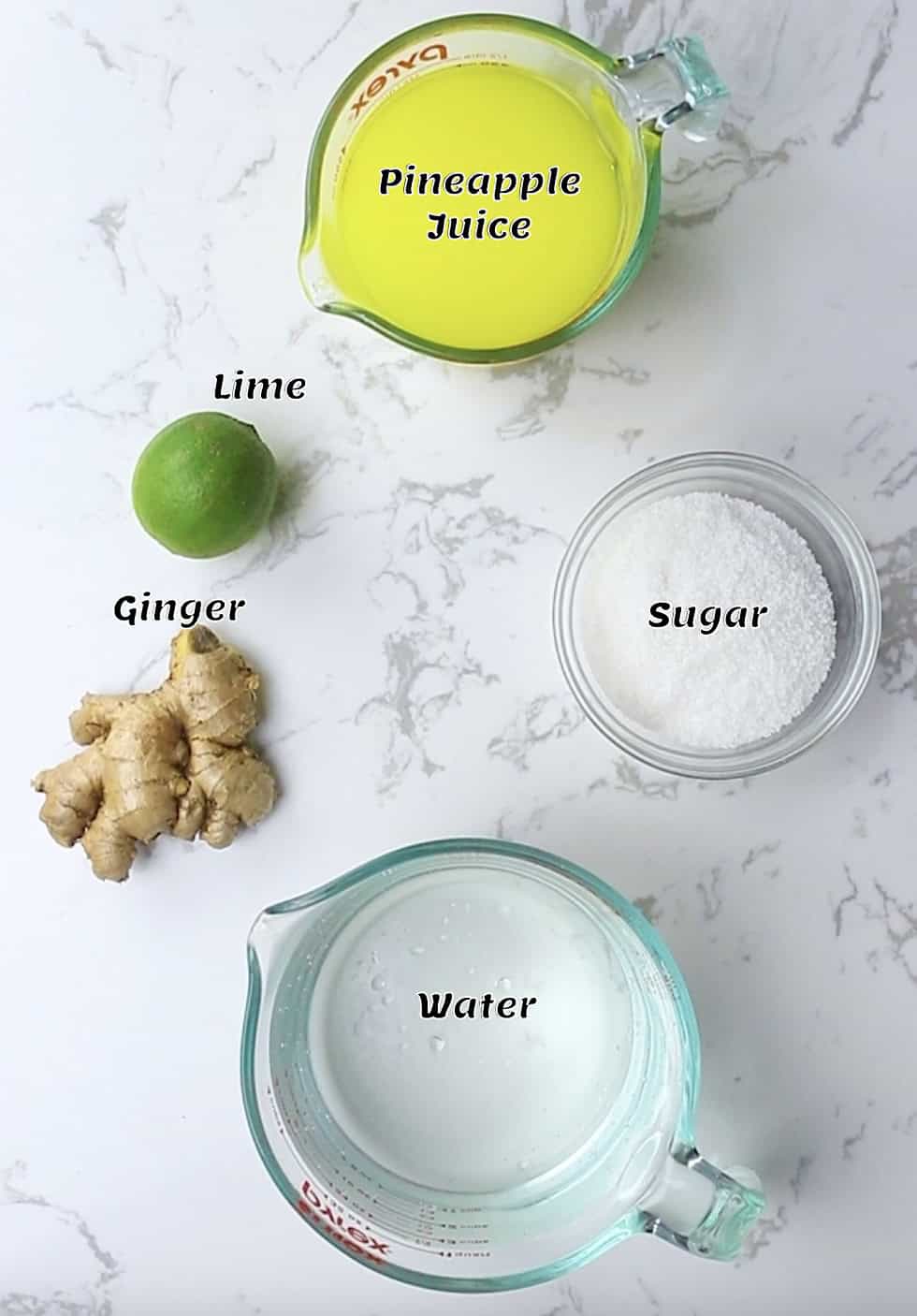 What you need to make African pineapple ginger juice