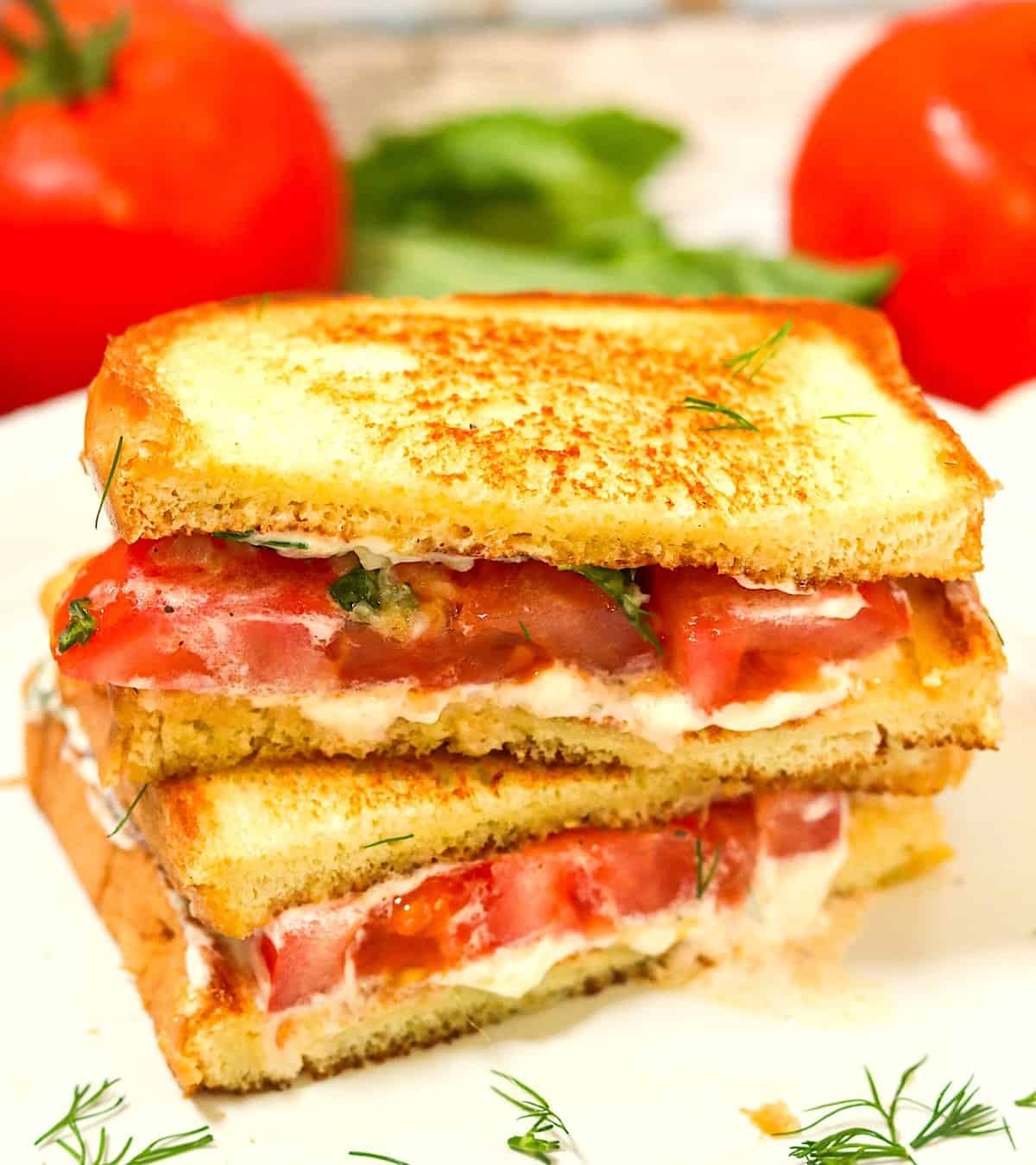 Slicing into pure Southern comfort food in the form of a tomato sandwich