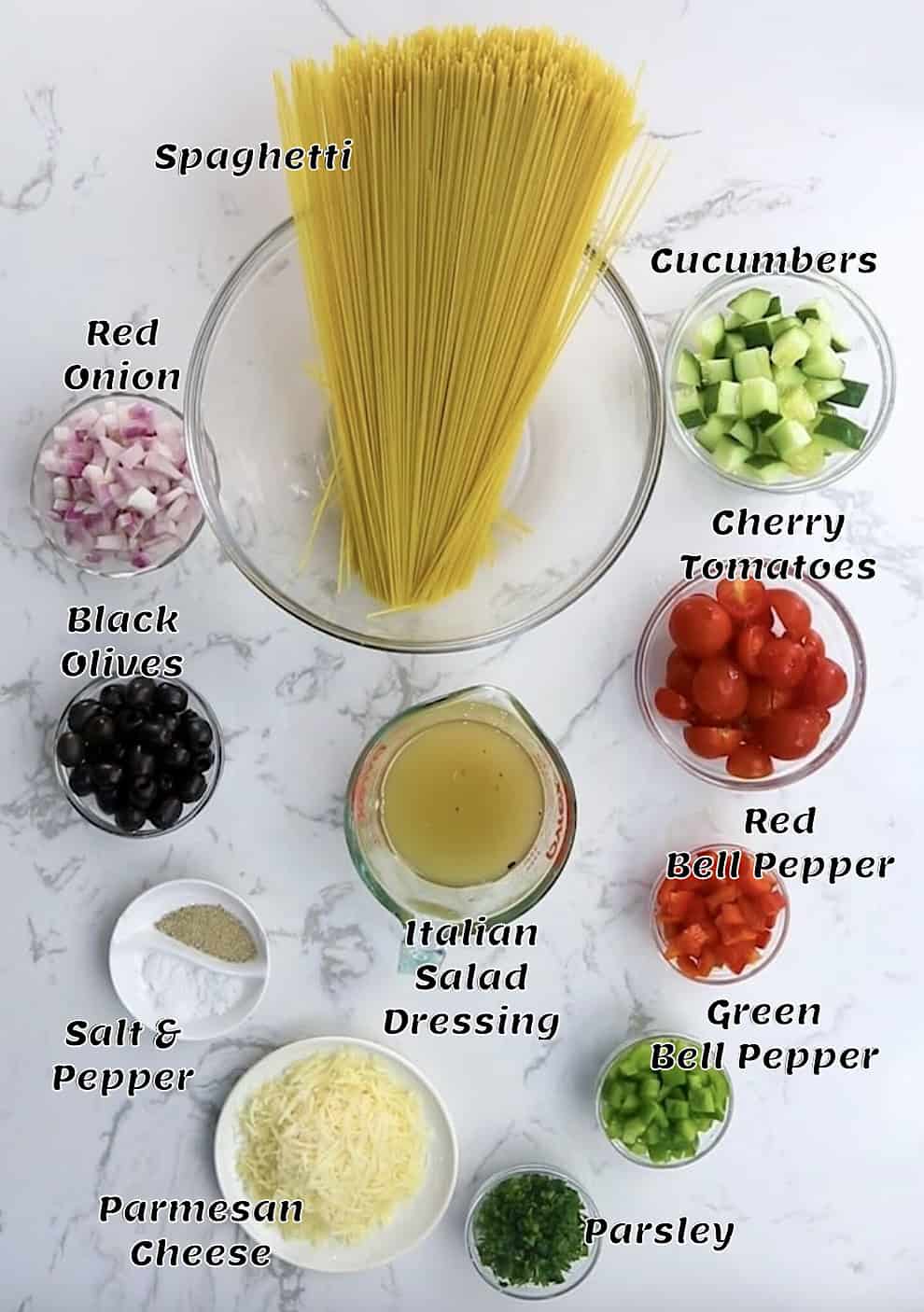 What you need to make California spaghetti salad