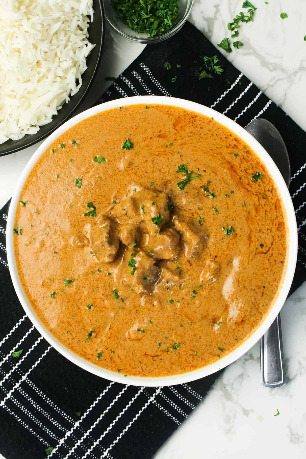 An insanely comforting bowl of groundnut soup made from scratch 