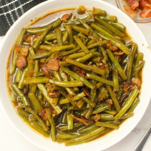 Serving up smothered green beans for pure Southern comfort