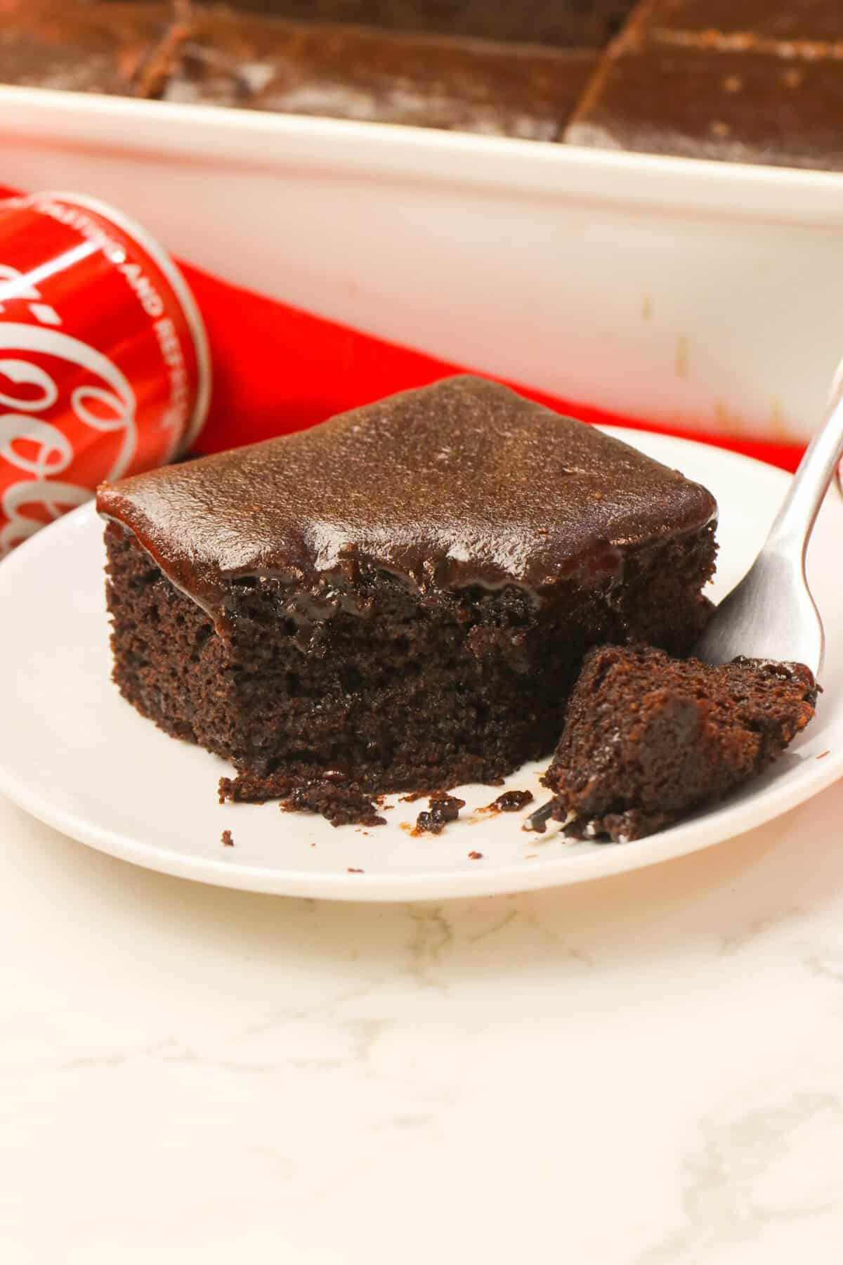 Diving into a decadent Coca-Cola cake for pure soul-satisfying goodness