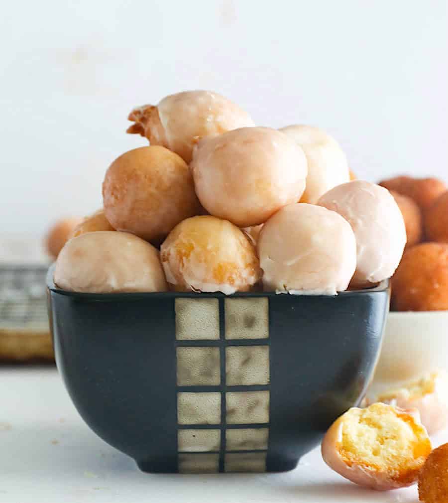 A bowl of ridiculously tasty donut holes