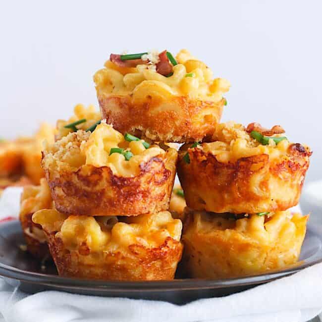 Serving up a fun plate of mac and cheese bites