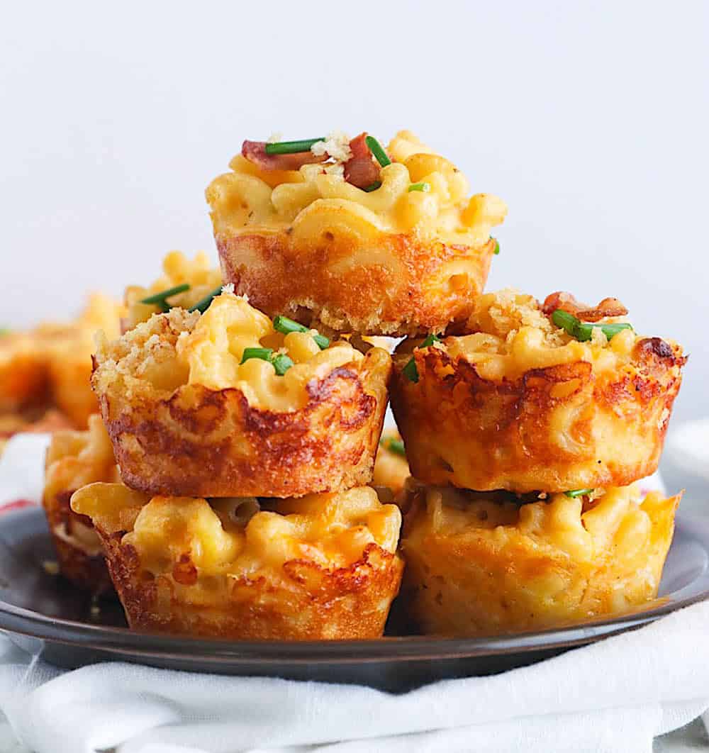 Serving up a fun plate of mac and cheese bites